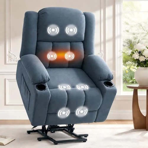 Power Lift Recliner Chair with Massage & Heat — Massage Chairs, FLEXISPOT