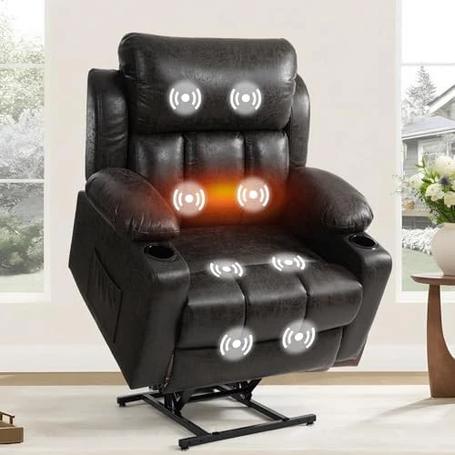 Power Lift Recliner Chair with Massage & Heat — Massage Chairs, FLEXISPOT