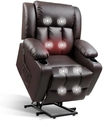 Power Lift Recliner Chair with Massage & Heat — Massage Chairs, FLEXISPOT