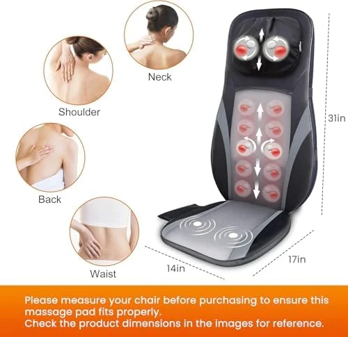 Shiatsu Back Massager with Heat — Massage Chairs, Snailax