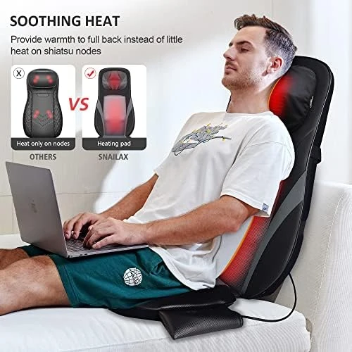 Shiatsu Back Massager with Heat — Massage Chairs, Snailax