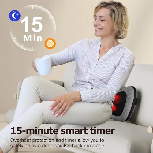 Shiatsu Back Massager with Heat — Massage Chairs, VIKTOR JURGEN