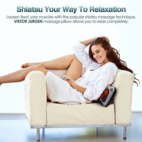 Shiatsu Back Massager with Heat — Massage Chairs, VIKTOR JURGEN