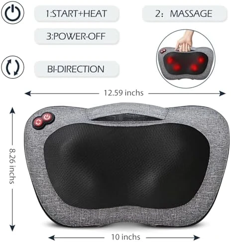 Shiatsu Back Massager with Heat — Massage Chairs, VIKTOR JURGEN