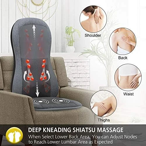 Shiatsu Full Back Massager with Heat — Massage Chairs, COMFIER