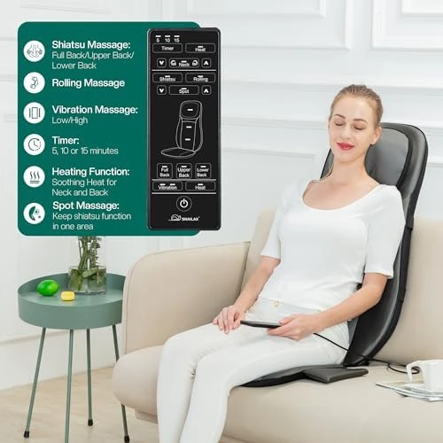 Shiatsu Neck & Back Massager with Heat — Massage Chairs, Snailax