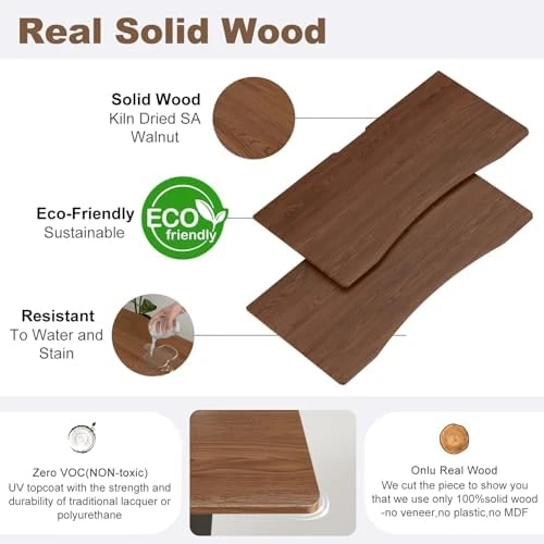 Solid Wood Electric Standing Desk — Standing Desk, YAZIFIRSTLY