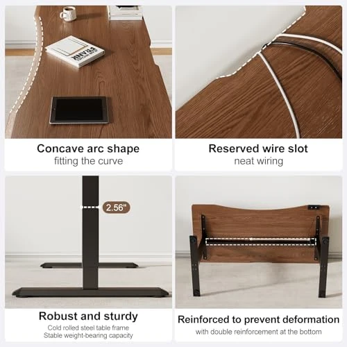 Solid Wood Electric Standing Desk — Standing Desk, YAZIFIRSTLY
