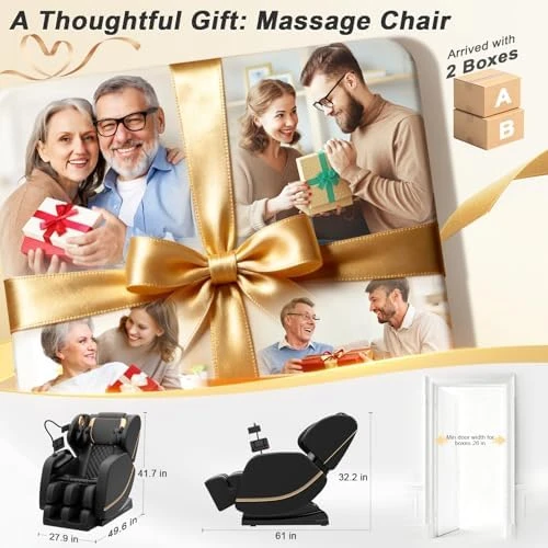 Zero Gravity Full Body Massage Chair with Heat and Bluetooth — Massage Chairs, Megashock