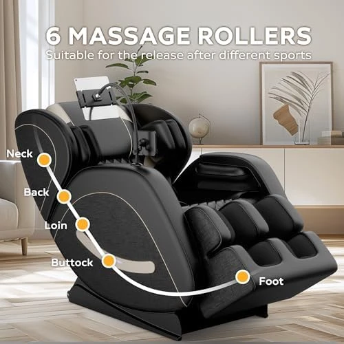 Zero Gravity Massage Chair with Back Heat and Foot Massage — Massage Chairs, ficsmate