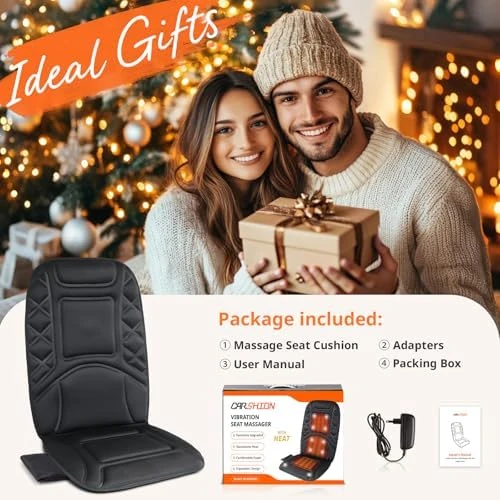 10 Vibrating Massage Nodes Back Massager Chair Pad for Pain Relief Home Office Use — Massage Chairs, CARSHION