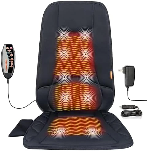 10 Vibration Motors Massage Seat Cushion with Heat — Massage Chairs, CARSHION