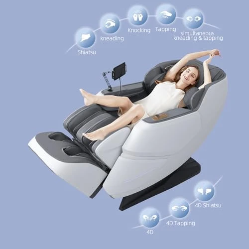 4D Massage Chair, Full Body Zero Gravity Recliner with SL-Track, Body Scan, Graphene Heating, Deep Yoga Stretch, Foot... — Massage Chairs, MassaMAX