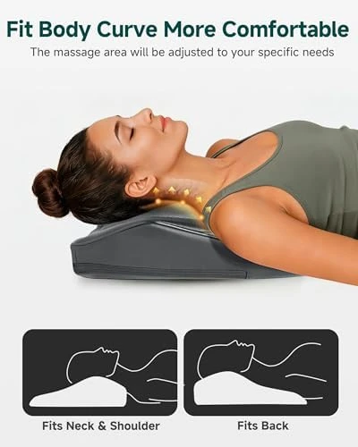 Back Massager for Back Pain Deep Tissue, Shiatsu Neck Back Massager with Heat, 3D Kneading Chair Massage Pillow, Neck... — Massage Chairs, Snailax