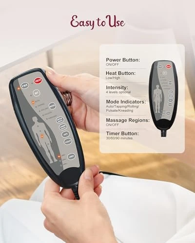 Back Massager for Chair with Heat — Massage Chairs, THERAZZAGGE