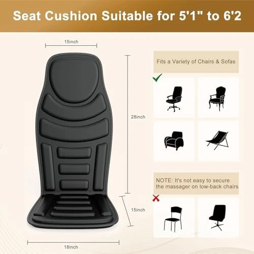 Back Massager with Heat — Massage Chairs, JOJOPEPE
