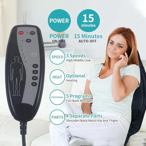 Back Massager with Heat — Massage Chairs, JOJOPEPE