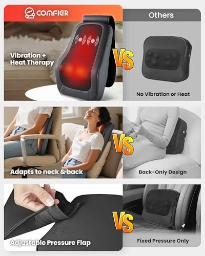 Back Massager with Heat — Massage Chairs, COMFIER