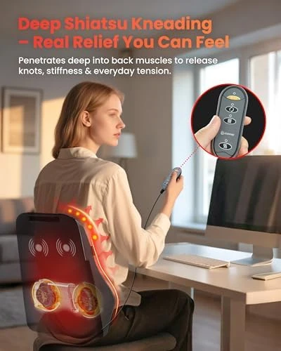 Back Massager with Heat — Massage Chairs, COMFIER