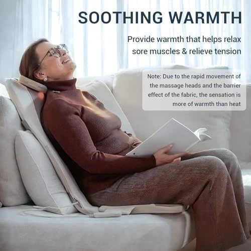 FSA HSA Eligible Back Massager for Chair, Foldable with Soothing Heat, Flexible S-Curve Longer Track, Portable Rolling &... — Massage Chairs, Mynt