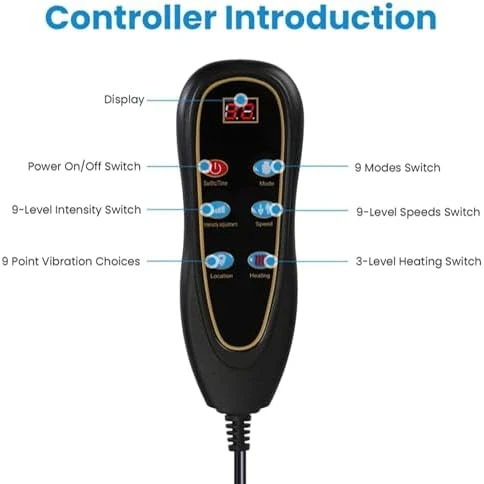 Full Body Electric Heating Massage Mat with Vibration, Cushion & Back Massager — Massage Chairs, KOCASO