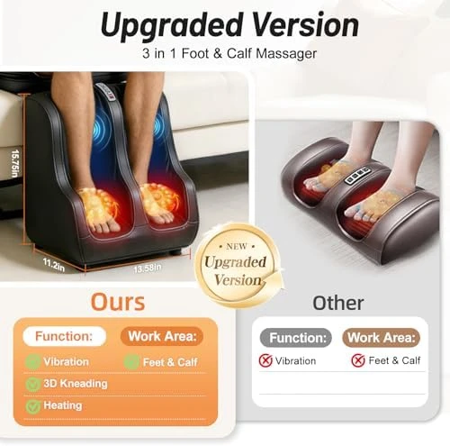Full Body Massage Mat for Neck Back Foot Calf with Heat and Vibration — Massage Chairs, Visit the Beloving Store