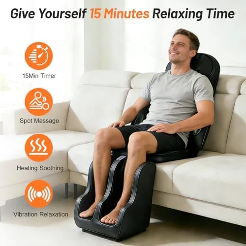 Full Body Massage Mat for Neck Back Foot Calf with Heat and Vibration — Massage Chairs, Visit the Beloving Store
