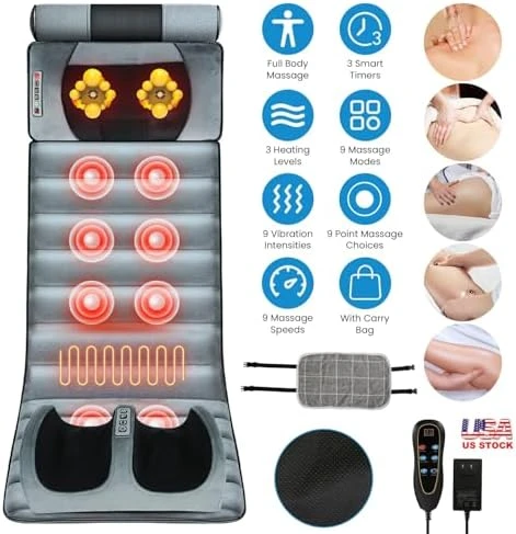 Full Body Massage Mat with Heat — Massage Chairs, KinWarmth