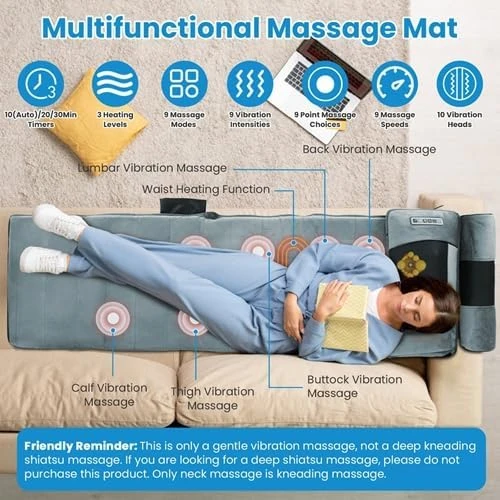 Full Body Massage Mat with Heat — Massage Chairs, KinWarmth