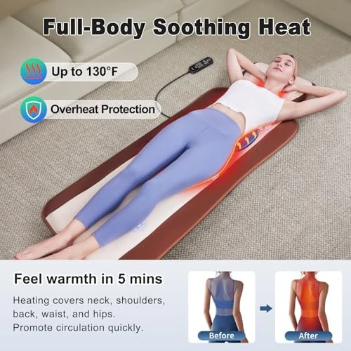 Full Body Massage Mat with Heat — Massage Chairs, Comrelax