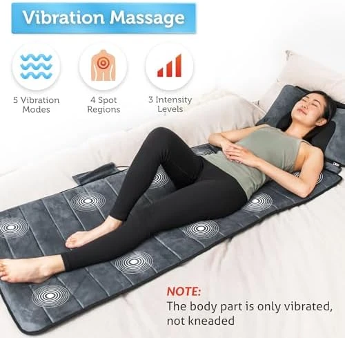 Full Body Massage Mat with Movable Neck Pillow — Massage Chairs, COMFIER
