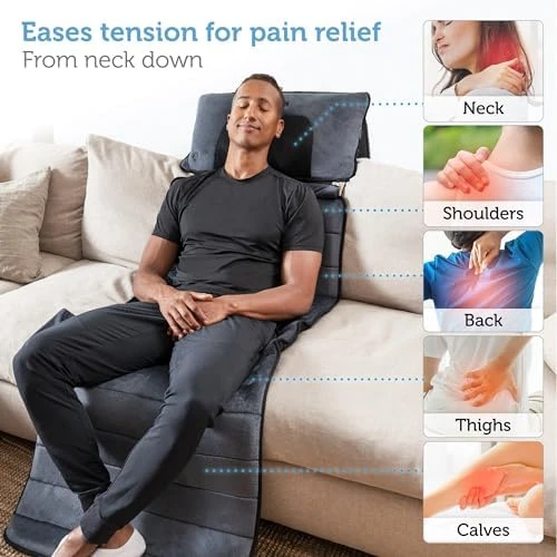 Full Body Massage Mat with Movable Neck Pillow — Massage Chairs, COMFIER