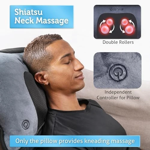 Full Body Massage Mat with Movable Neck Pillow — Massage Chairs, COMFIER
