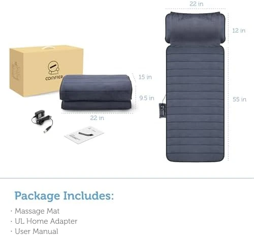 Full Body Massage Mat with Movable Neck Pillow — Massage Chairs, COMFIER