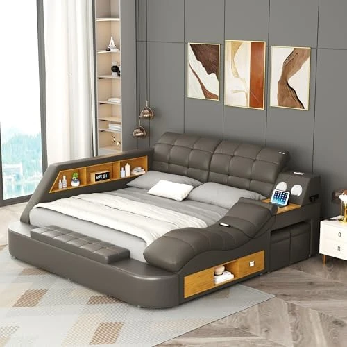 King Size Smart Multifunctional Bed Frame — Smart Bed, AF ARTISAN FURNITURE