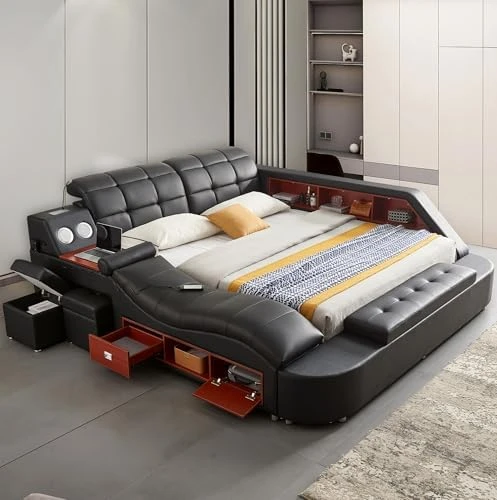 King Size Smart Multifunctional Bed Frame — Smart Bed, AF ARTISAN FURNITURE