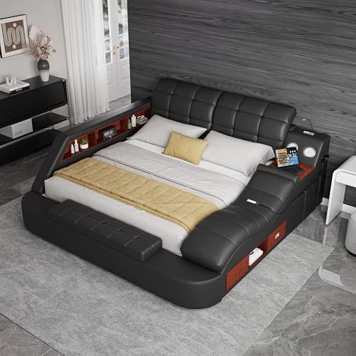 King Size Smart Multifunctional Bed Frame — Smart Bed, AF ARTISAN FURNITURE