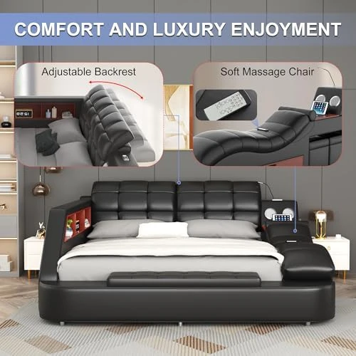 King Size Smart Multifunctional Bed Frame — Smart Bed, AF ARTISAN FURNITURE