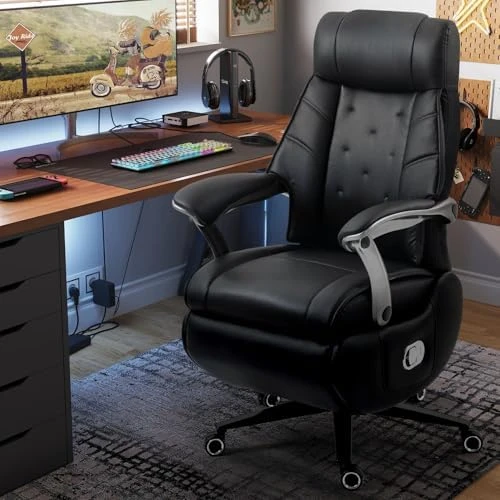 Magnus Massage Office Chair with Ventilation and Heating, Power Recliner with Footrest — Massage Chairs, Kinnls