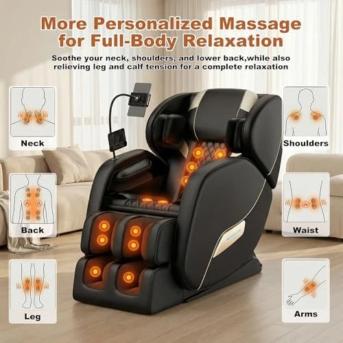 Massage Chair Full Body Zero Gravity Recliner with Heat — Massage Chairs, Casaphoria