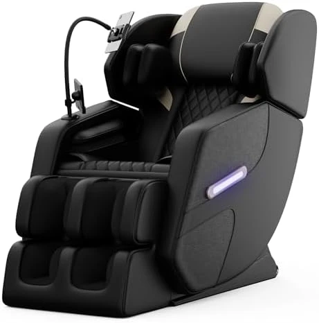 Massage Chair Full Body, Zero Gravity Recliner with Back Heat, 6 Fixed Rollers, Foot Massage, Airbags, Bluetooth,... — Massage Chairs, ficsmate