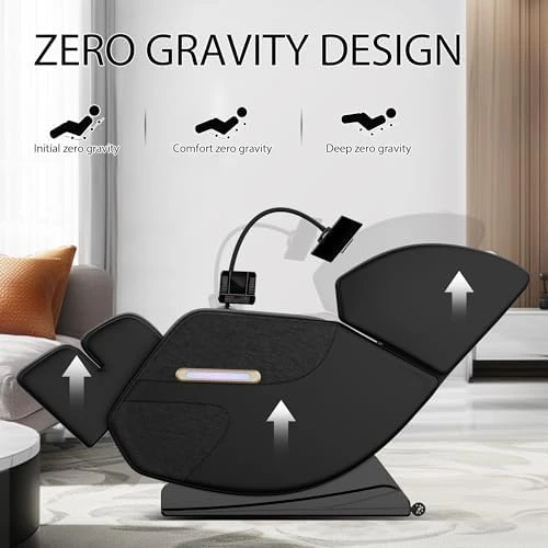 Massage Chair Full Body, Zero Gravity Recliner with Back Heat, 6 Fixed Rollers, Foot Massage, Airbags, Bluetooth,... — Massage Chairs, ficsmate