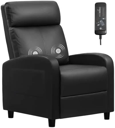 Massage Recliner Chair with Footrest — Massage Chairs, Furniwell