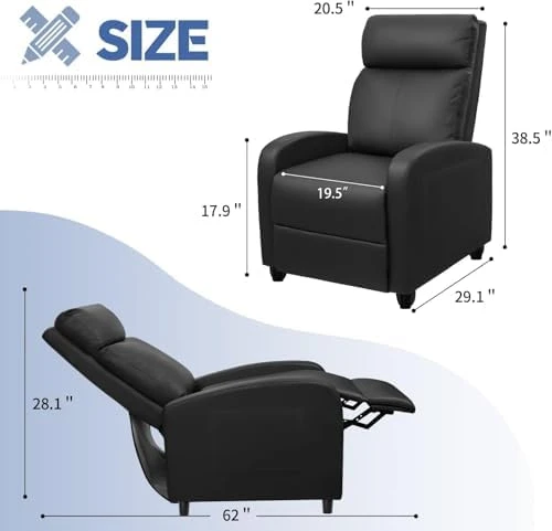 Massage Recliner Chair with Footrest — Massage Chairs, Furniwell