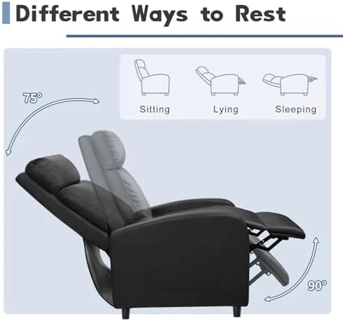 Massage Recliner Chair with Footrest — Massage Chairs, Furniwell
