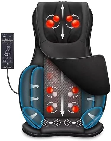 Neck and Back Massager with Heat — Massage Chairs, Snailax