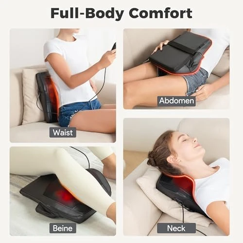 Neck and Back Massager with Heat — Massage Chairs, Brelley