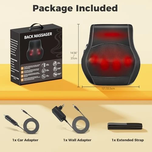 Neck and Back Massager with Heat — Massage Chairs, Brelley