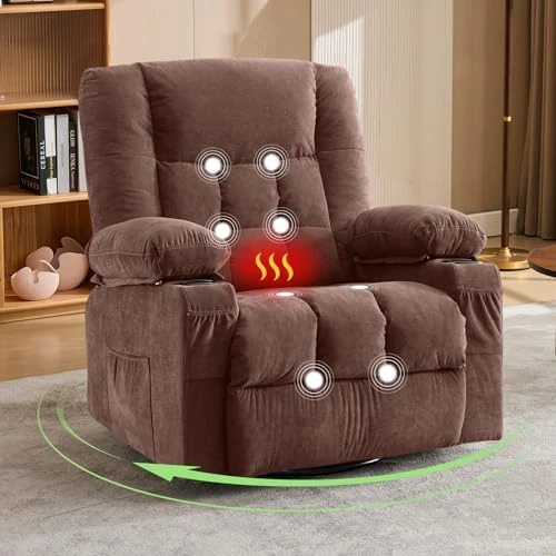Power Lift Recliner Chair with Massage and Heat — Massage Chairs, BOSMILLER