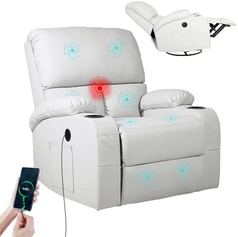 Rocking Recliner Chair with Vibration Massage and Heat — Massage Chairs, LEVELEVE